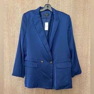 Ann Taylor Royal Blue Double-Breasted Blazer